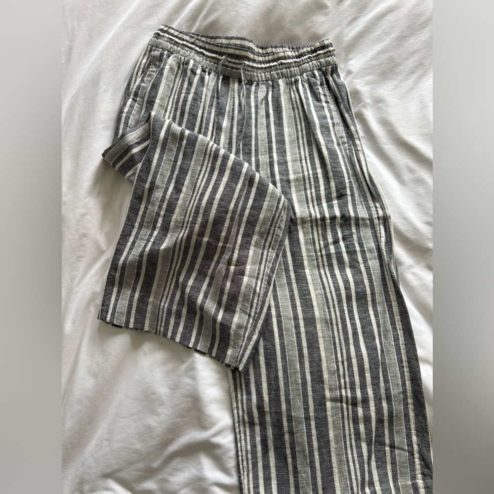 Banana Republic, stripped linen pants